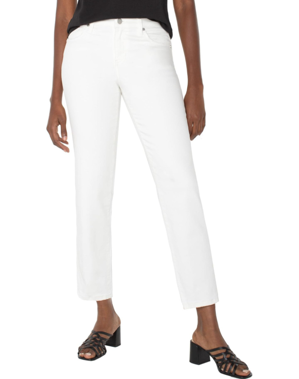 LIVERPOOL Liv Non-Skinny Skinny Jeans in Bone White Size 8/29 Stretch Denim NWT